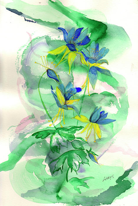 Columbines Painting